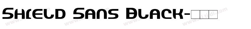 Shield Sans Black字体转换